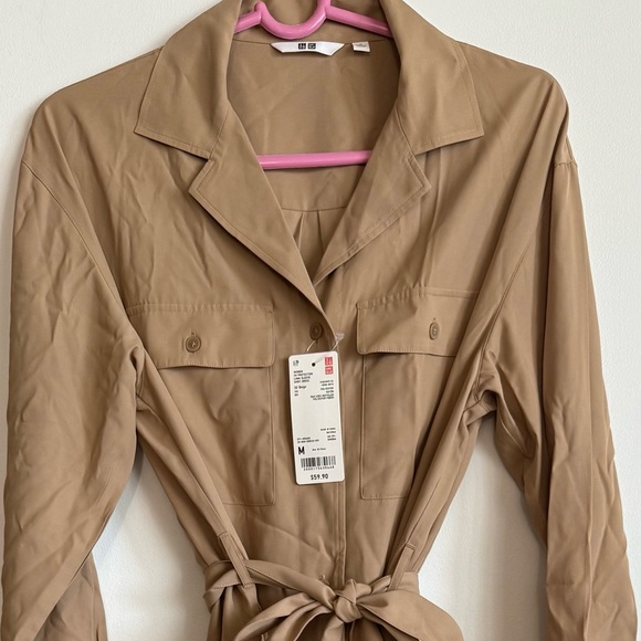 Uniqlo Dresses & Skirts - NWT Uniqlo UV Protection Long sleeve shirt dress Size M